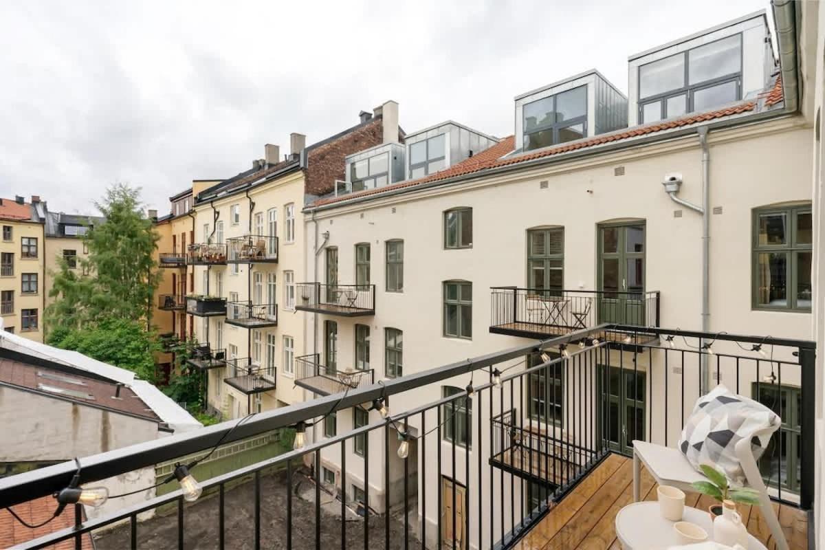 Dinbnb Apartments Gruenerlokka I 2-Bedroom With Double Queen Room & Balcony Oslo Eksteriør billede